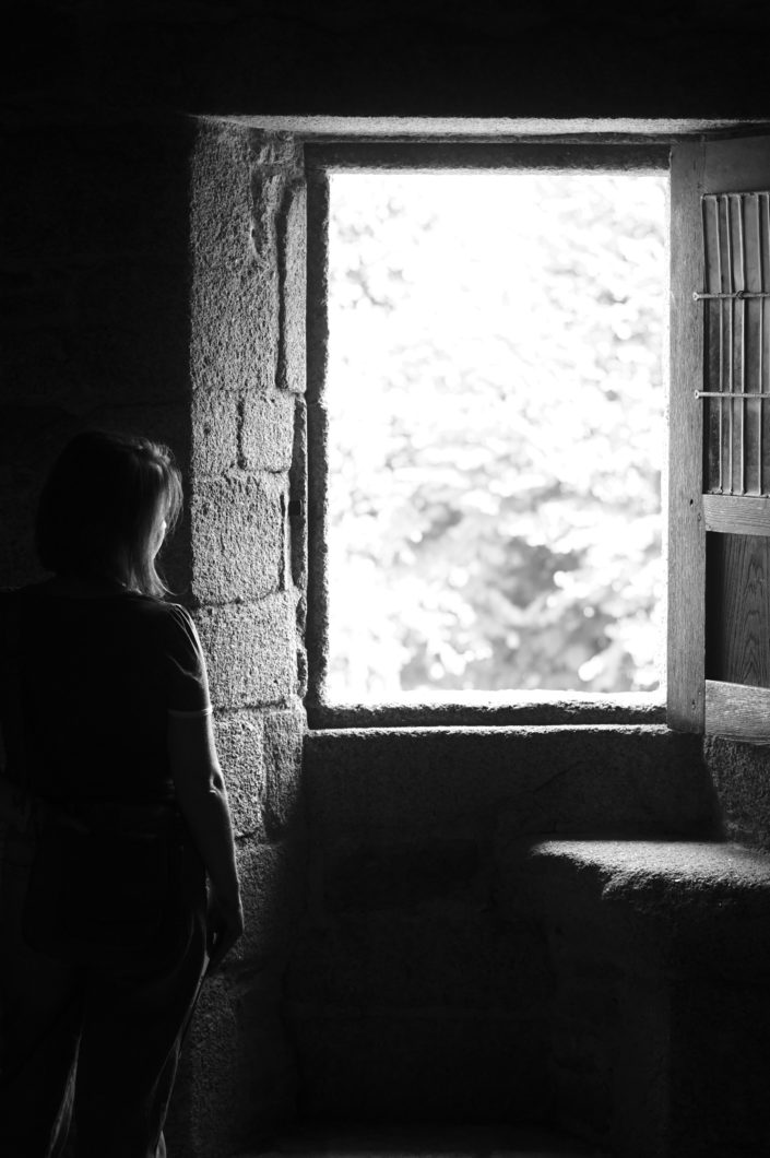 Black and white scene at Clisson...